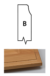 Close Up of B-Style Cabinet Door Edge | Canyon Creek Cabinet Company
