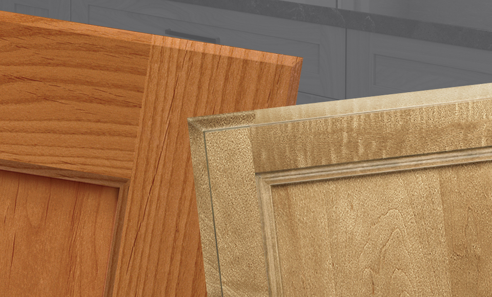 Close Up of Two Cabinet Door Corner Edges | Canyon Creek Cabinet Company