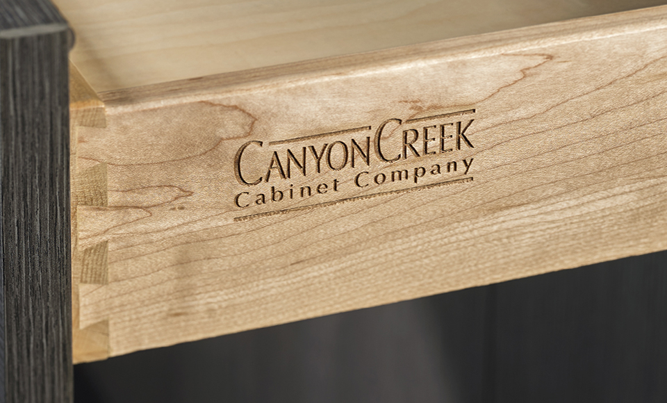 Millennia Collection Standard 5/8″ Hardwood Dovetail Wood Drawer Box | Canyon Creek Cabinet Company