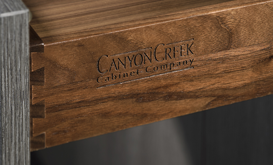 Millennia Premium 5/8″ Walnut Dovetail Standard Wood Drawer | Canyon Creek Cabinet Company