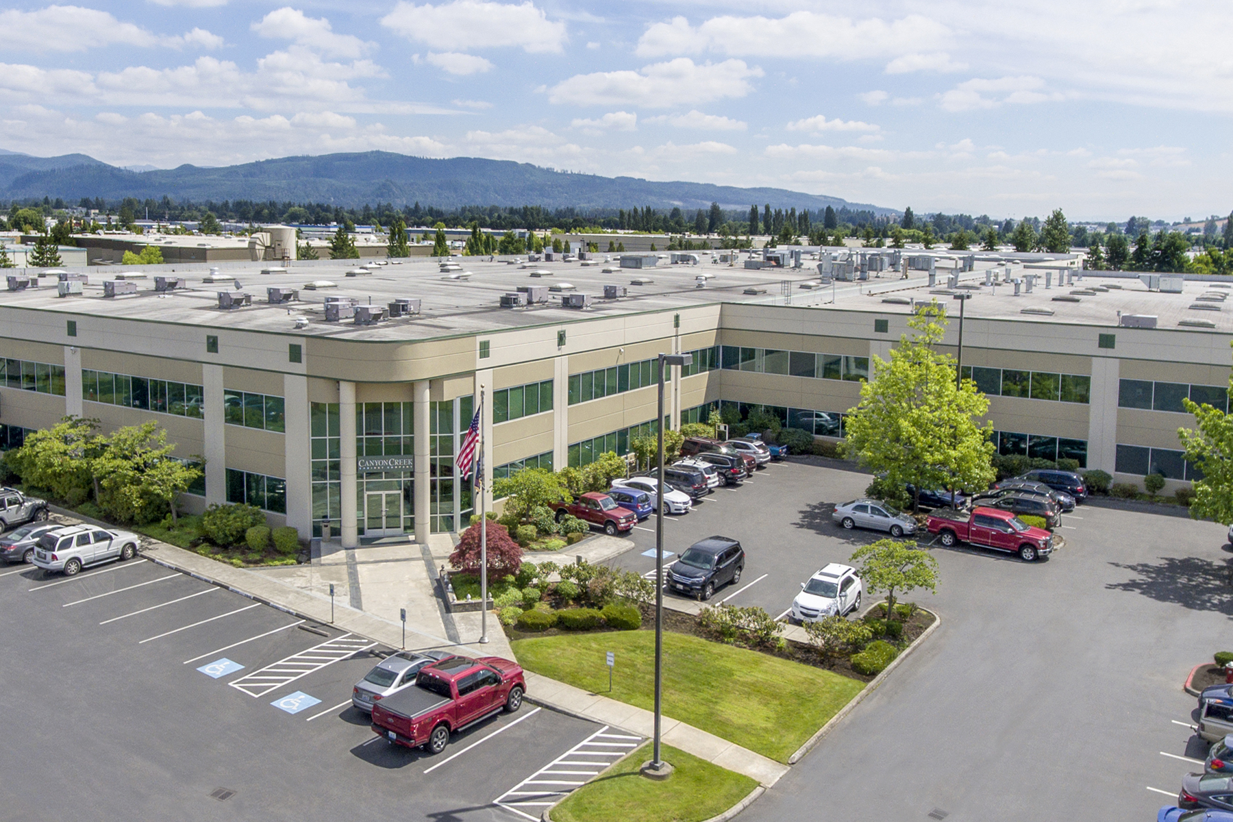 Overhead Exterior View of Canyon Creek Cabinet Company Headquarters | Canyon Creek Cabinet Company