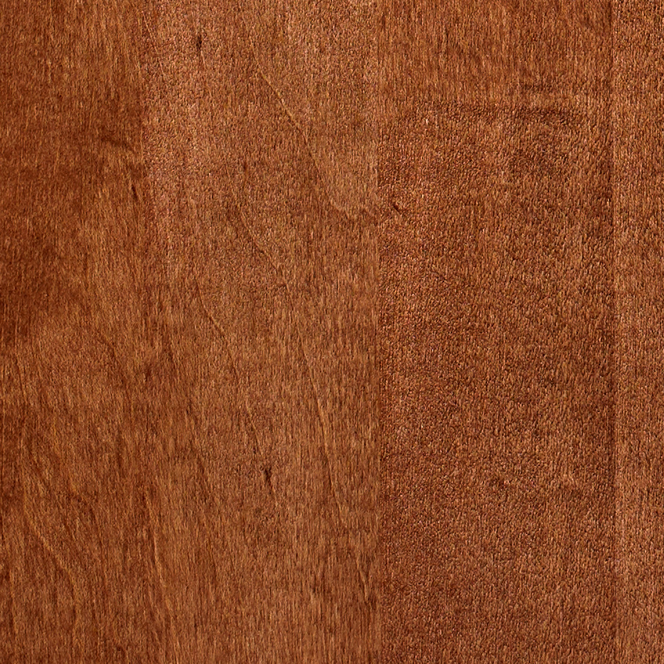 Close Up of Cabinet Finish in Maple Cayenne | Canyon Creek Cabinet Company