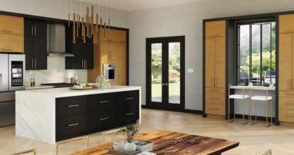 Contemporary & Slim Shaker Kitchen with Millennia Benson & Parker Style Cabinets | Canyon Creek Cabinet Company