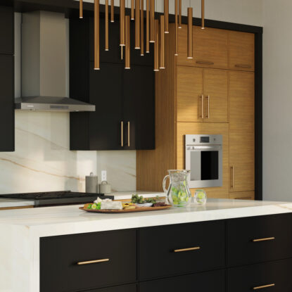 Contemporary Kitchen with Millennia Benson & Parker Style Cabinets | Canyon Creek Cabinet Company